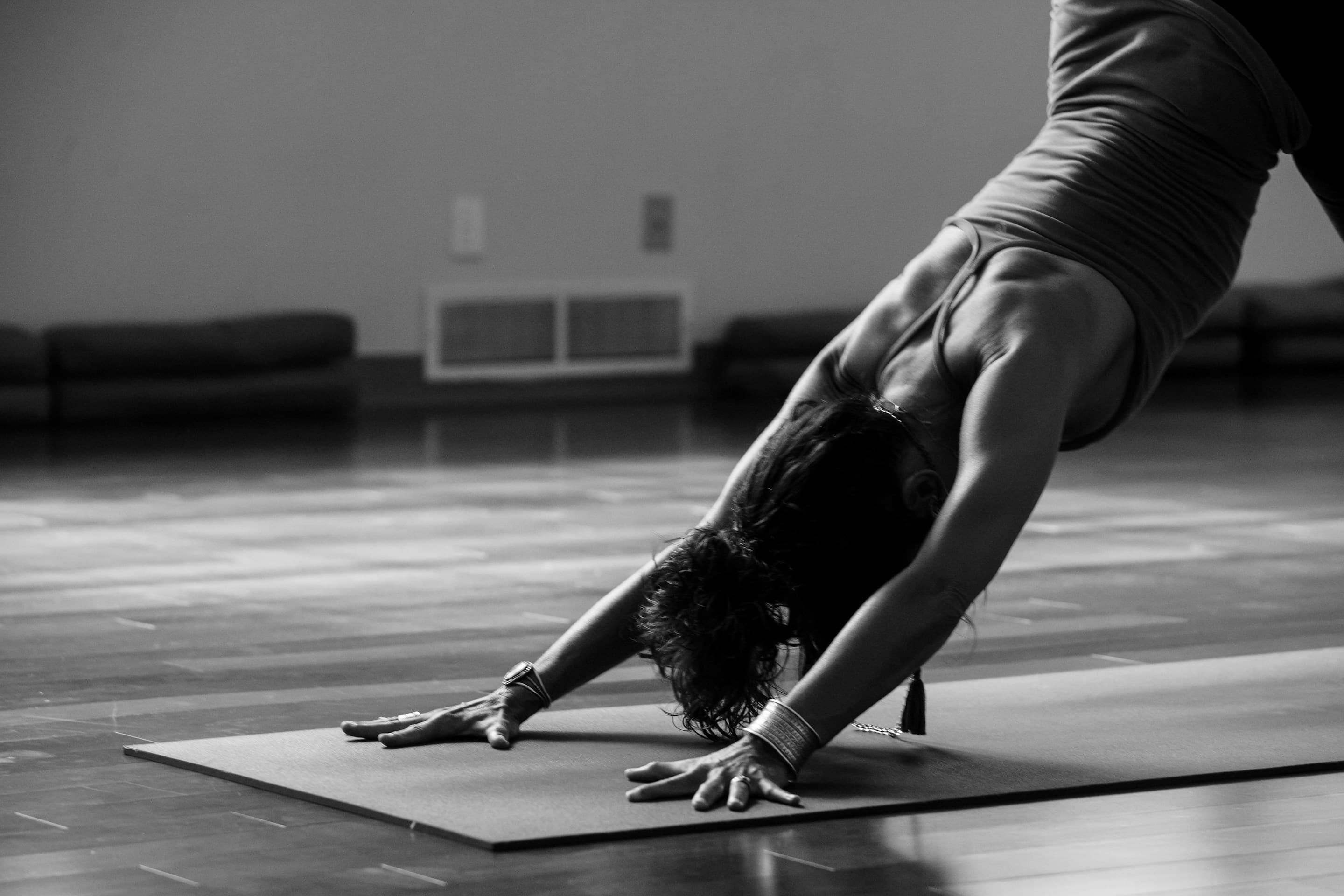 Woman doing yoga backbend