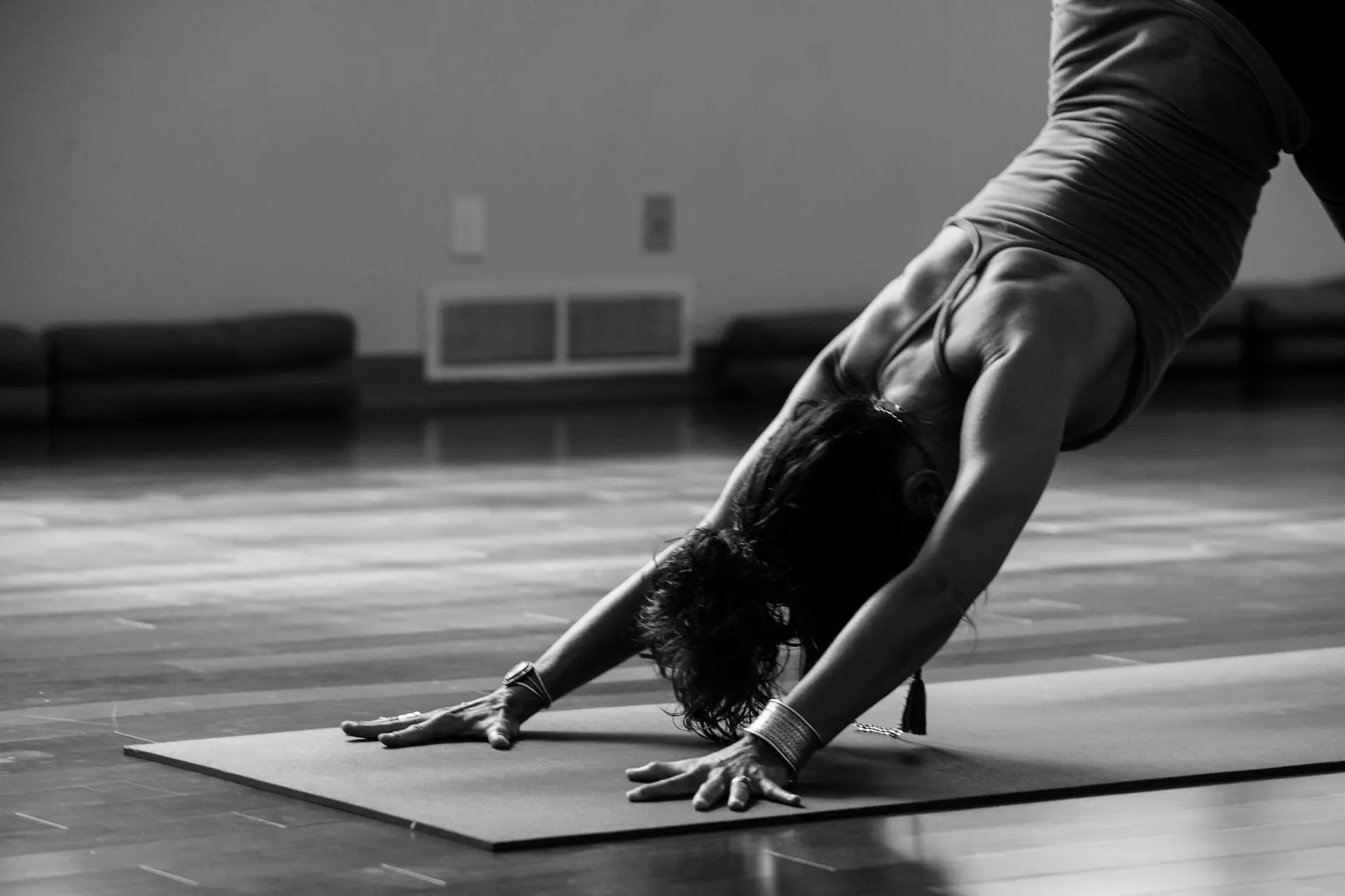 Woman doing yoga backbend